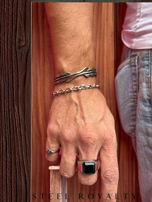 Anillo Square Obsidian - Imagen 3