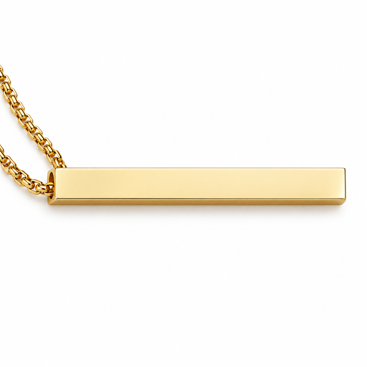 Dije Monolito Gold con cadena