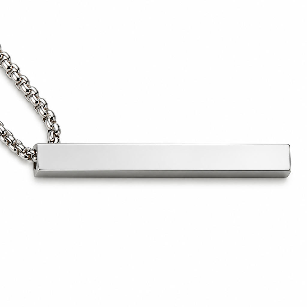 Dije Monolito Silver con cadena